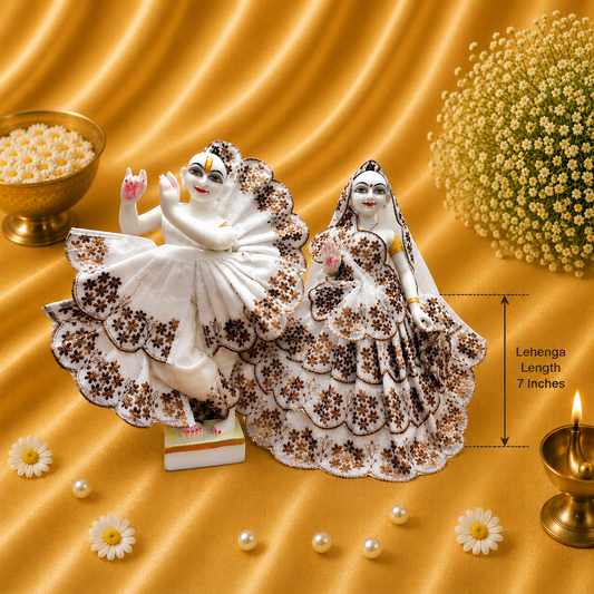 VanaTulsi ChandanPushp Shringar Poshak Set for Radha Krishna