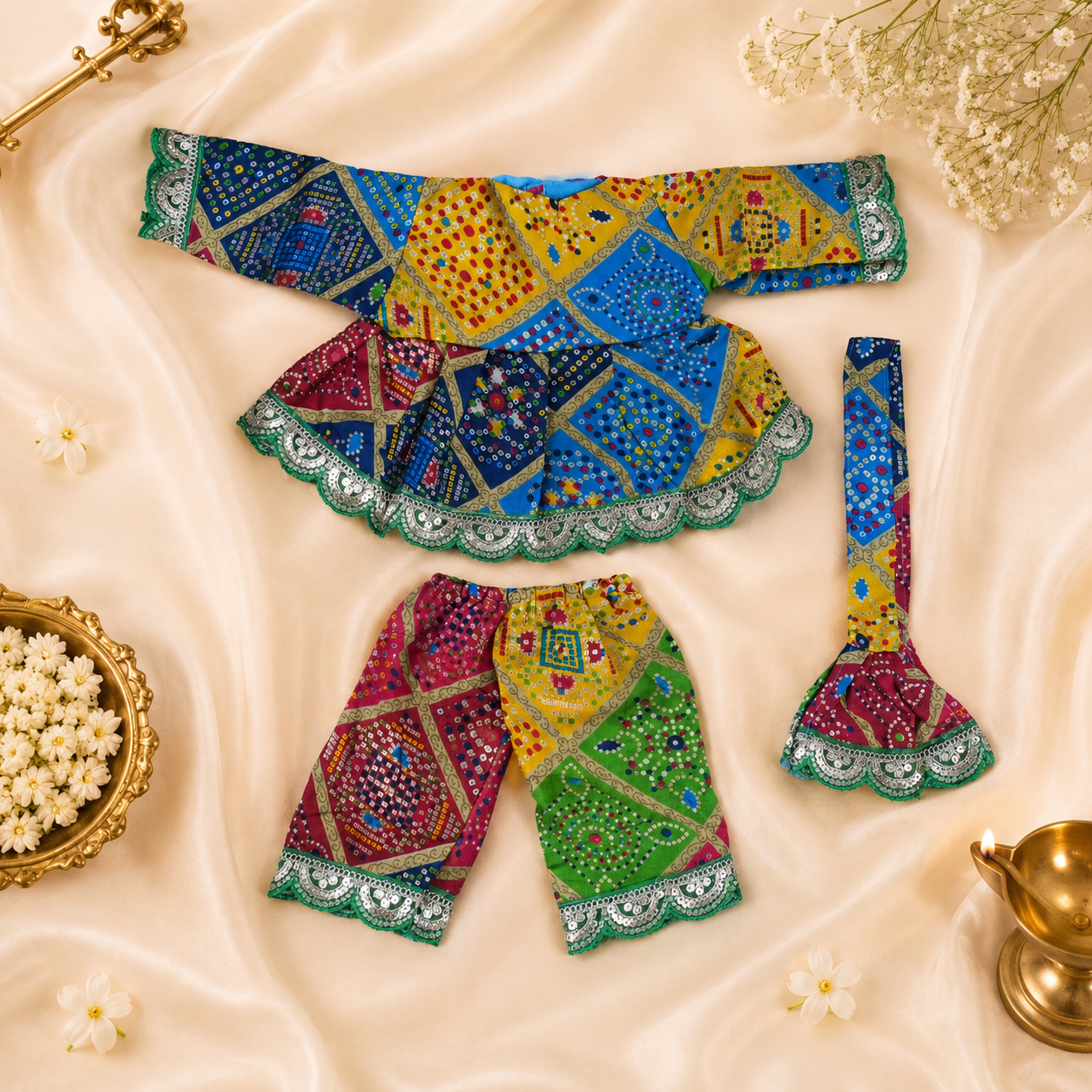 VanaTulsi RangLeela Shringar Poshak for Lala