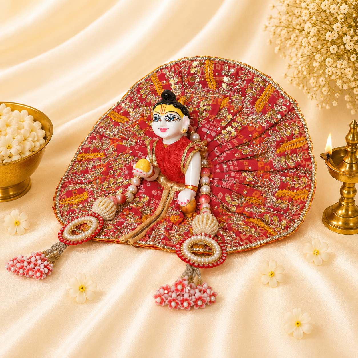VanaTulsi Shringar Vatika Poshak for Laddu Gopal
