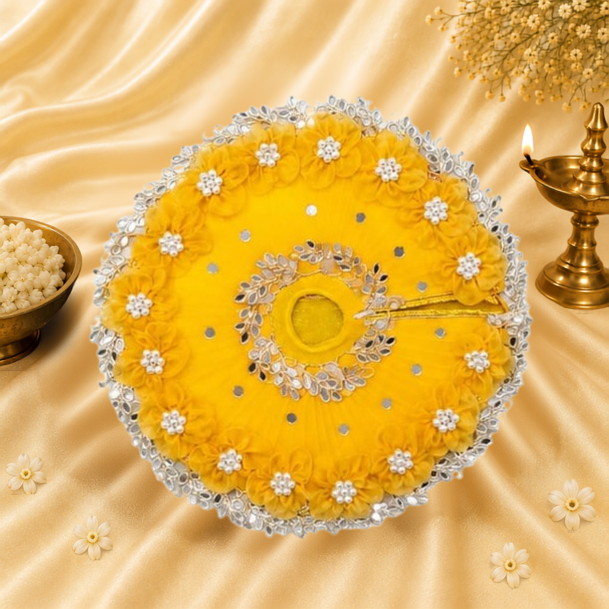 VanaTulsi KanakPushpa Shringar Poshak for Laddu Gopal Ji