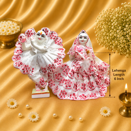 VanaTulsi PushpRagini Shringar Poshak Set for Radha Krishna , Premium Floral Devotional Dress