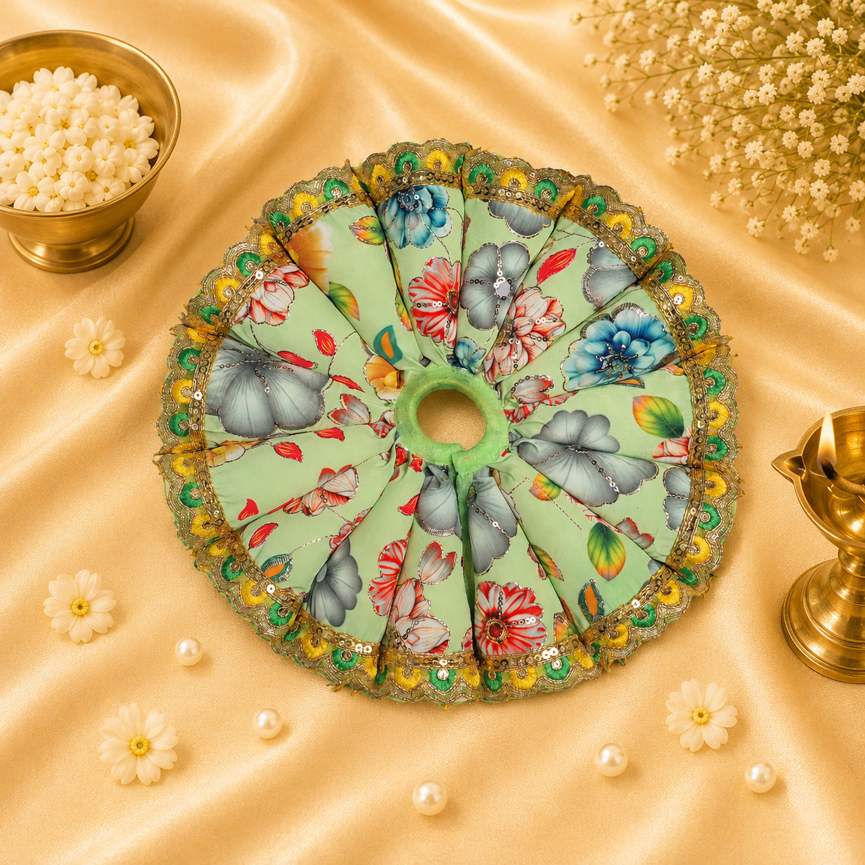 VanaTulsi PhoolLeela Shringar Poshak for Laddu Gopal