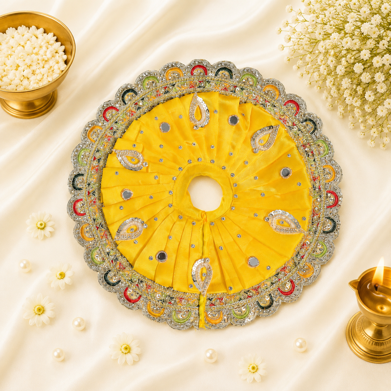 VanaTulsi Kanak Shringar Poshak for Laddu Gopal