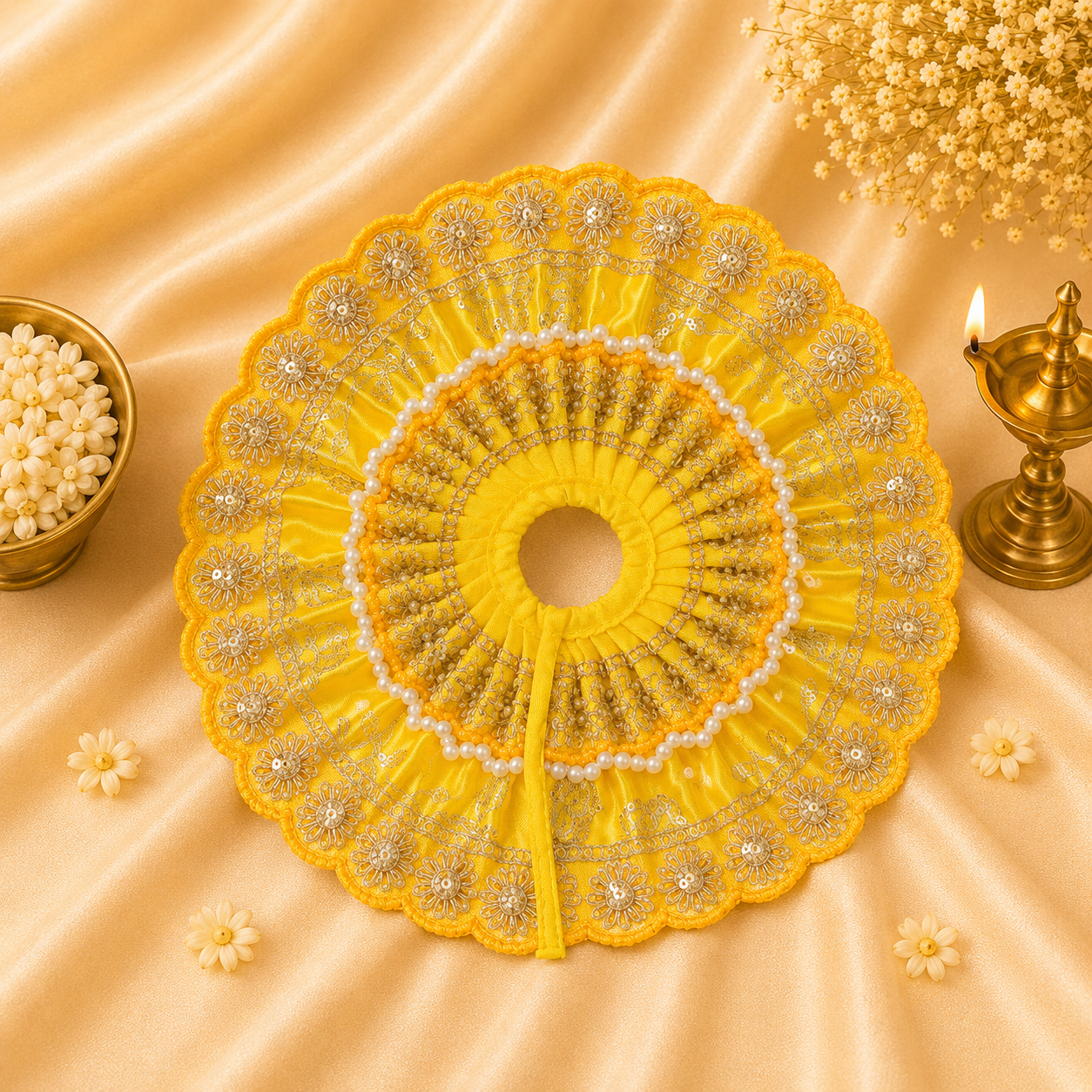 VanaTulsi SuryaKiran Shringar Poshak for Laddu Gopal