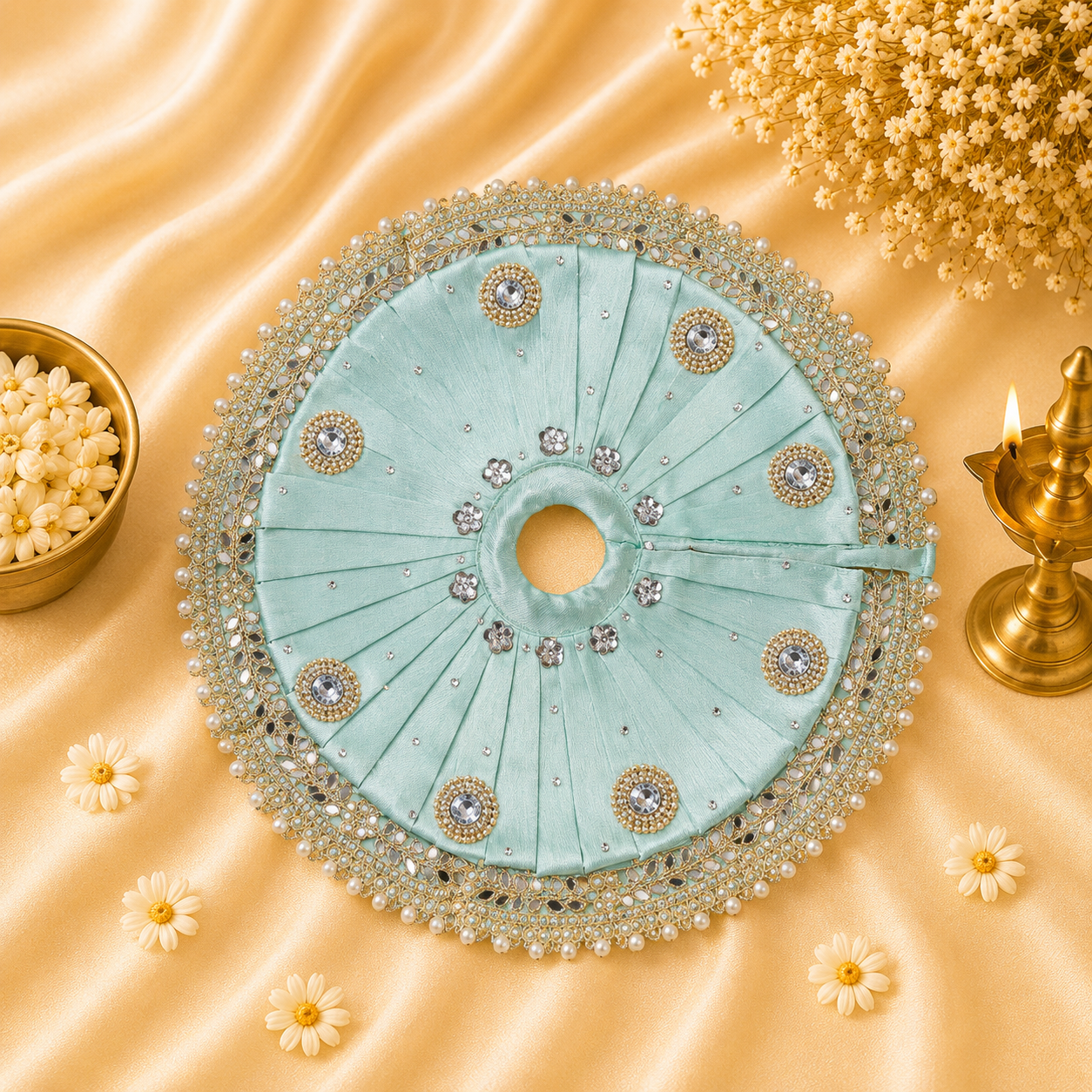 VanaTulsi NeelAmrit Shringar Poshak for Laddu Gopal