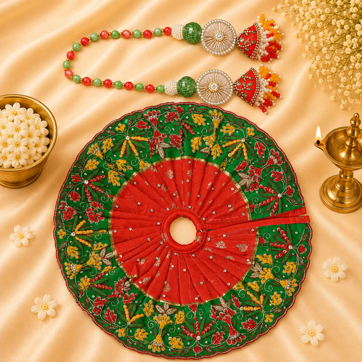 VanaTulsi Vrindavan Hariyali Poshak for Laddu Gopal