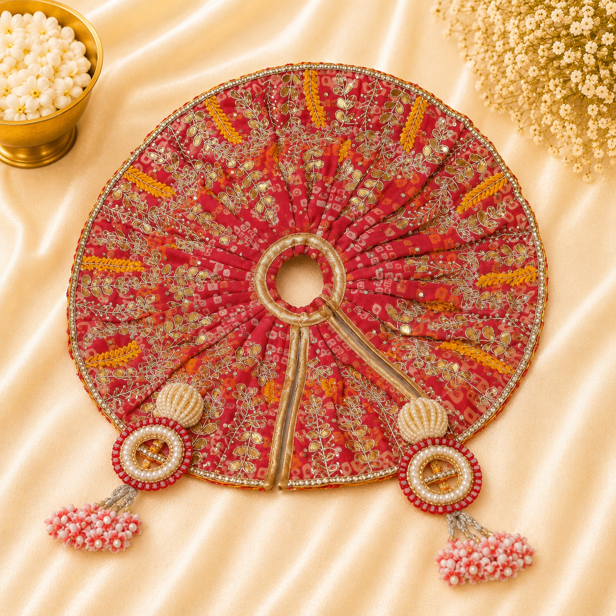 VanaTulsi Shringar Vatika Poshak for Laddu Gopal