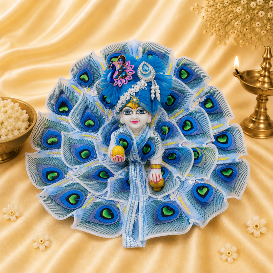 VanaTulsi MorMukut Leela Shringar Poshak for Laddu Gopal